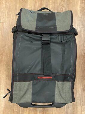 Timbuk2 Aviator Gray Black Wheeled Backpack Carry On Travel Luggage